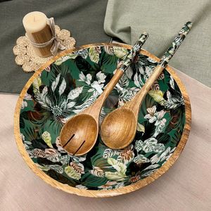 Ensemble de bols en émail indien fait à la main en bois de manguier de qualité supérieure Design attrayant - Product Image 2