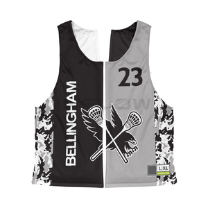 Uniforme de fútbol americano Uniforme de Lacrosse personalizado Ropa deportiva del equipo Lacrosse Jersey n Pantalones cortos Sublimado Impreso Reversible Jerseys - Product Image 2
