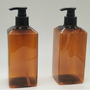 Botella con bomba de PET para embalaje de cosméticos con logotipo personalizado, botella cuadrada de loción/champú/marrón y azul acondicionador de 500ml, fabricada en Pavico Vietnam - Product Image 5