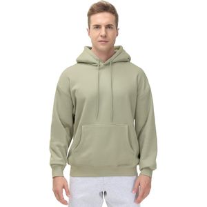 Simple Classic Pullover Hoodie Warm Plush Hoodie para hombres Sudadera con capucha con diseño elegante - Product Image 3