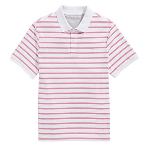 2023 nouveauté pas cher hommes classique Slim Fit personnalisé rayé à manches courtes double pointe col Polo du Bangladesh - Product Image 1