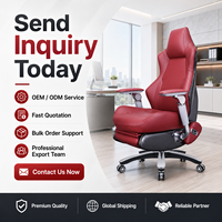 Fauteuil de bureau exécutif moderne à dossier haut inclinable avec repose-pieds électrique, en cuir PU et coque en fibre de carbone, OEM ODM, pour écoles et hôpitaux