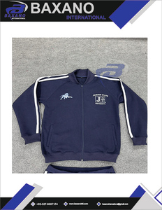Conjunto Deportivo Estampado de Invierno de la Universidad Estatal de Jackson, Chaqueta y Pantalones Deportivos Universitarios, 100% Poliéster Ligero - Product Image 5