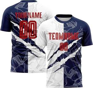 Conjunto de uniforme de fútbol personalizado de alta calidad, camiseta de fútbol OEM de tela transpirable con pantalones cortos para ropa deportiva de equipo - Product Image 3