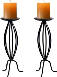 Factory Price Classic Candle Stick Stand Wedding Decorative <b>Candlesticks</b> Luxury <b>Black</b> Metal Candle Holders - Product Image 2
