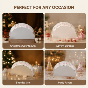 Organisateur de rangement semi-circulaire en carton blanc avec tiroirs individuels pour cosmétiques, bijoux et petits objets, boîte de rangement modulaire - Product Image 6