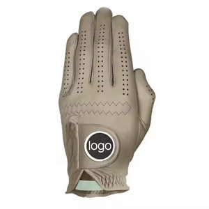 Servicio OEM guantes de golf de colores personalizados con logotipo Guante de golf transpirable Deportes bordado Cabretta cuero Guante de golf - Product Image 2