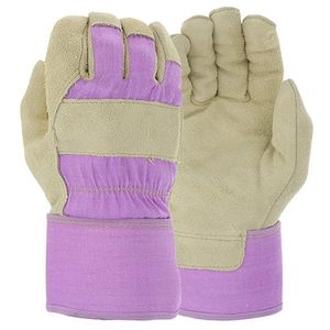 Guantes deportivos de cuero dividido Guantes DE TRABAJO protectores de manos Protección de manos de vaca 100% Guantes de aparejo de cuero de alta calidad - Product Image 1