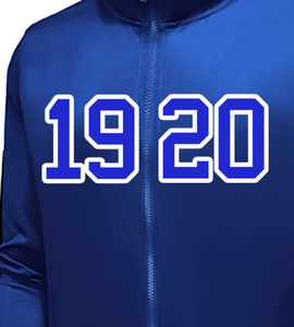 Ensemble survêtement en molleton brodé Zeta Phi Beta 1920, lettres grecques, femmes, bleu et blanc, 2 pièces, sweat-shirt et jogging, ensemble de survêtement de sororité - Product Image 6