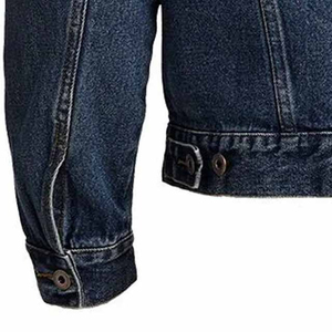 Chaqueta vaquera azul de gran tamaño 2024 para mujer, ropa de bicicleta para mujer con botón, abrigo corto de longitud corta - Product Image 4