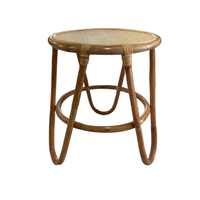 Table ronde en rotin naturel fait à la main de meilleure qualité pour chambre d'enfants du Vietnam