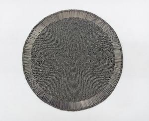 Mantel Individual de Hojas Bordadas con Cuentas Multicolores de Lujo Inspirado en el Otoño, Hecho a Mano, Ecológico, Personalizable para Bodas, Tradicional - Product Image 4