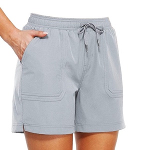 Combinaisons de sport dos nu pour femmes de qualité supérieure Combinaisons décontractées pour entraînement Short de survêtement à cordon Spandex/Nylon Active - Product Image 1