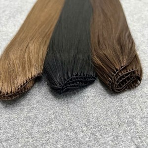 Vietnamese Factory Machine Double Weft Pre-Bonded 100% Virgin Baby Human Hair Seamless for Hair Extensions - Product Image 3