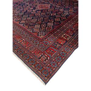 Alfombra de Lana Azul Aalam Anudada a Mano 9x12, Alfombra de Entrada con Medallón, Alfombra Rectangular para Pasillo con Patrones de Rompecabezas, Modelo Paem-520 para el Hogar - Product Image 2