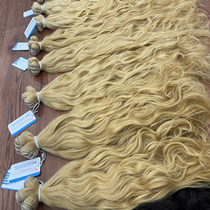 Meilleure vente!! Prix de gros 100% extensions de cheveux humains de trame vietnamienne extensions de cheveux de trame Remy brutes à double tirage couleur blonde - Product Image 4