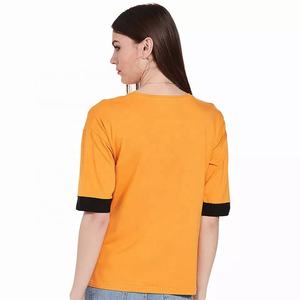 Camisetas informales transpirables para mujer, cuello redondo, Media manga, diseño de bloque de talla grande de varios paneles para chicas trabajadoras - Product Image 2