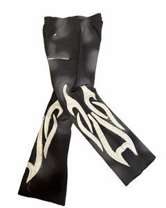 Pantalones Deportivos de Algodón Ligero y Transpirable para Hombre, Corte Recto, Lavado Oscuro Personalizado, de Alta Calidad, con Forro Polar Elástico de 220g - Product Image 2