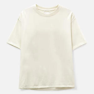 Camiseta cuadrada de gran tamaño de alta calidad para hombre, logotipo personalizado, patrón sólido, 100% algodón, 260 GSM, hombro caído, longitud de cultivo personalizada - Product Image 3