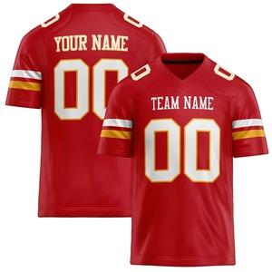 Maillot de football américain personnalisé pour équipe universitaire, uniforme en polyester respirant 195 GSM, vêtements de sport pour entraînement et match - Product Image 2