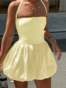 Abito da festa Y2K da donna <span class=keywords><strong>ARDOR</strong></span> S-Mini abito elegante senza schienale, orlo a bolle senza maniche con spalline per l'estate e le vacanze - Product Image 3