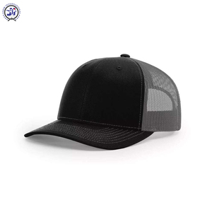 2024 nuevo superventas sombrero de camionero de poliéster de cuero liso gorra deportiva de 5 paneles con parche bordado gorra deportiva de malla de estilo moderno - Product Image 3