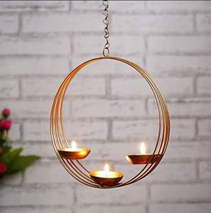 Wholesale Decorative Golden Metal Wall <b>Sconce</b> Candle Holder From India for Home Office & Wedding Party Events - Product Image 2