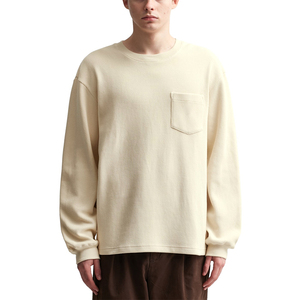 Personalizable 240g algodón hombres Regular Fit sudadera recortada pulóver sólido Streetwear pesado invierno bordado - Product Image 3