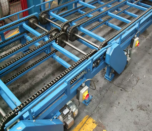 Trasportatore a catena per Pallet a doppio filo per il trasferimento regolare e stabile di prodotti pesanti nelle industrie manifatturiere e di imballaggio - Product Image 1