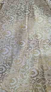 กำหนดเองทำผ้าไหมทอสีขาวและสีทองเหมาะสำหรับนักออกแบบเครื่องแต่งกายและนักออกแบบแฟชั่นเหมาะสำหรับใช้ในบ้าน - Product Image 6