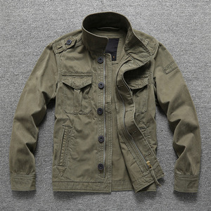 Chaqueta Bomber de Lona de Algodón Impermeable con Cuello Alto y Camuflaje Informal para Primavera, para Hombre, Talla Grande, con Cierre de Cremallera - Product Image 5