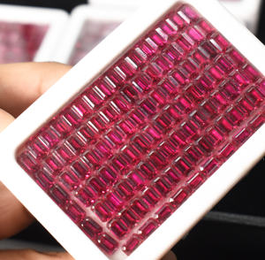 Pierre précieuse rubis calibrée taille émeraude avec octogone à facettes lâche pour bijoux pour créer de superbes pièces - Product Image 4