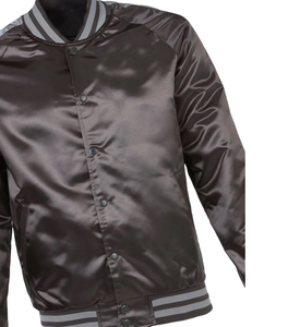 Mode Soie Satin Baseball En Gros Varsity Personnalisé Hommes Veste Nouveau Chaud 2025 Personnalisé Sports D'équipe Veste - Product Image 3