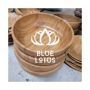 VENTA CALIENTE Cuenco de madera de bambú Respetuoso del medio ambiente Hecho a mano Personalizable Cuenco redondo sostenible Vietnam - Product Image 1