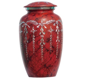 Top Classic Adult Aluminium Cremation Urns Modern Style Metal Funeral Urns With <b>Yellow</b> <b>Sticker</b> Finished For Human Ashes - Product Image 6