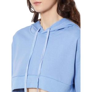 เสื้อฮู้ดกันหนาวแขนยาวผ้าฟลีซผ้าฝ้าย100% สำหรับผู้หญิงเสื้อครอปแห้งเร็วพิมพ์ลายออกแบบได้ตามต้องการ - Product Image 1