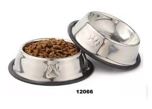 Bol antidérapant en acier inoxydable pour chien, bol d'alimentation et d'arrosage pour animaux de compagnie - Product Image 2