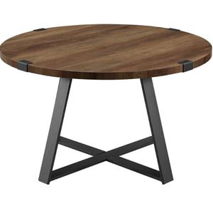 Table basse industrielle ronde la plus vendue avec base en métal meubles industriels Tables d'appoint Tables de centre industrielles modernes - Product Image 6
