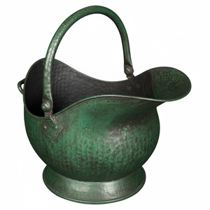 Seau de stockage de charbon en métal plaqué cuivre avec poignée, écologique, style européen moderne, capacité de 1 à 3 L, pour la maison, l'extérieur, le jardin, décoratif - Product Image 6