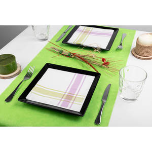 Serviettes de cuisine imprimées Lilas 40x40cm, tissu doux et absorbant, B2B - Product Image 3