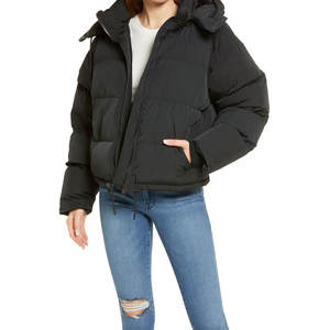 Custom Winter Fashion Stylish Design Women Puffer Jacket Quick Dry And Breathable Outerwear Puffy Down Coat For Women - Product Image 4