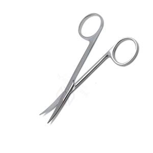 Ciseaux dentaires manuels incurvés de haute qualité 4,5 pouces |   Ciseaux orthodontiques en acier inoxydable allemand de qualité supérieure, certifiés CE pour la dentisterie - Product Image 2