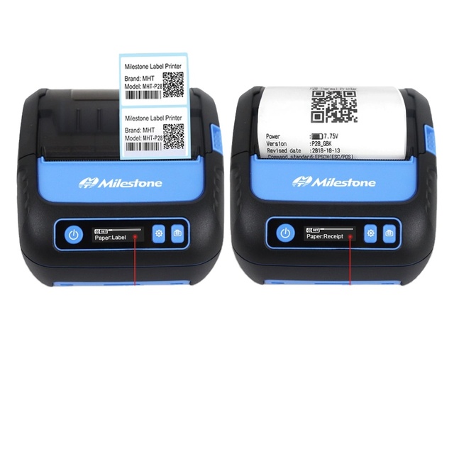 MHT-P80F 3inch 80mm  USB Thermal Mini Portable Pos Receipt Printer Wireless 2 in 1 Thermal Label and Receipt Printer
