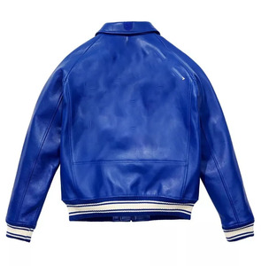 Chaquetas universitarias de lona a la moda para hombre al por mayor con logotipo de diseñador personalizado chaqueta de béisbol informal Letterman abrigo tela de algodón - Product Image 3