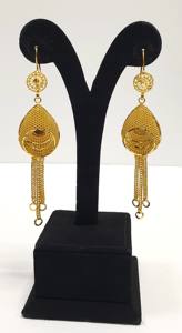 Dubai Ensemble de bijoux en laiton plaqué or 24KT Hot-Selling Four Gram Earring Ring Pearl New Design Necklace Full Set Prix réduit - Product Image 3