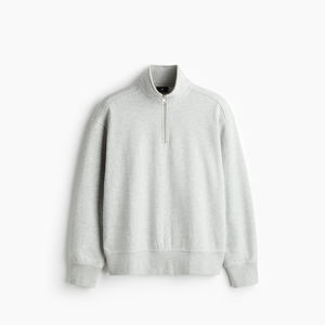 Sweat-shirt à demi-zip pour homme, coupe décontractée, pull d'hiver, confortable, doux au toucher, manches longues, style urbain, haut - Product Image 1