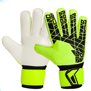 Gants de gardien de but professionnel jaune néon et bleu paume en Latex anti-dérapant gants de gardien de but de Football Durable pour le Match - Product Image 5