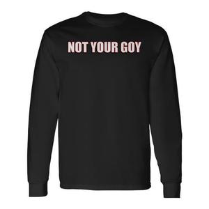 T-shirt promozionale a maniche lunghe Not Your Goy - Product Image 1