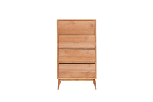 Classic Chest with Four <b>Drawers</b> Handcrafted from Premium Solid Teakwood - Product Image 2