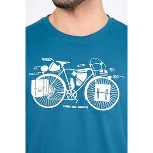 Mens TRICYLE Graphic Casual T-Shirt Oversize 100% Cotton Jersey Solid Pattern Design Compressed Features - Product Image 4